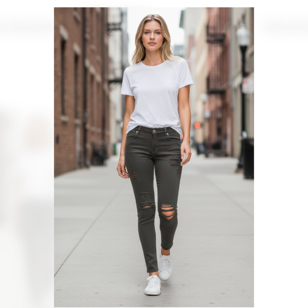 Nwt 7 For All Mankind Super Skinny Coated Jeans 27